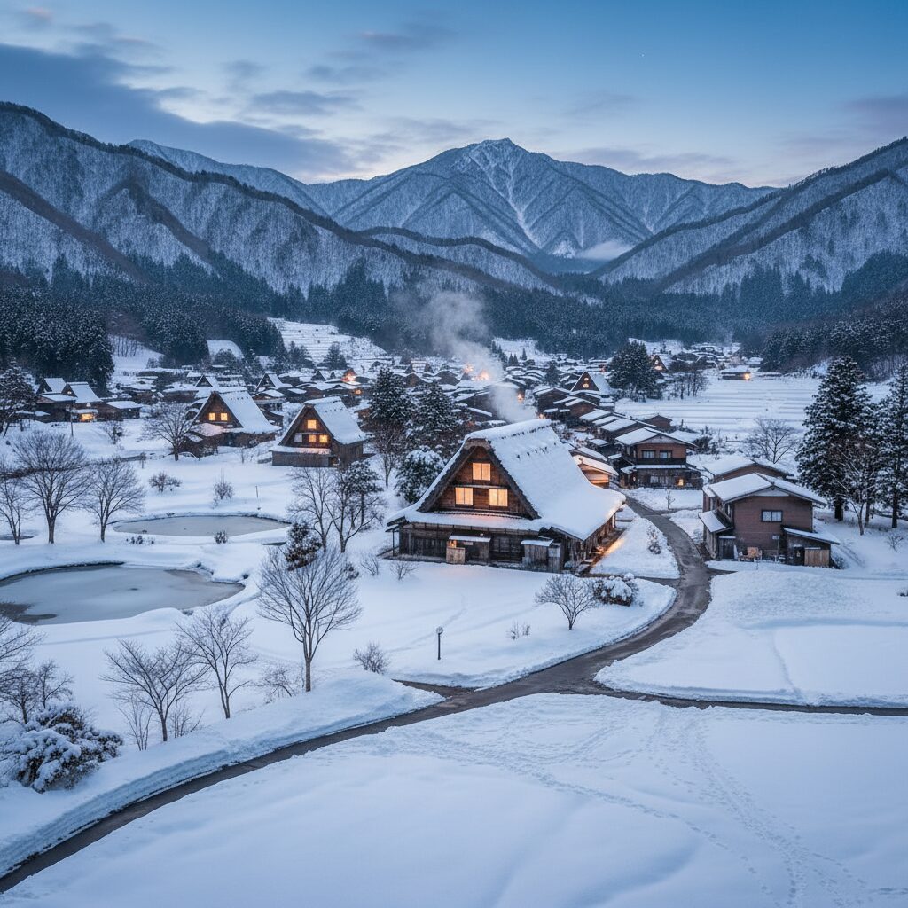 合掌造りの屋根裏
