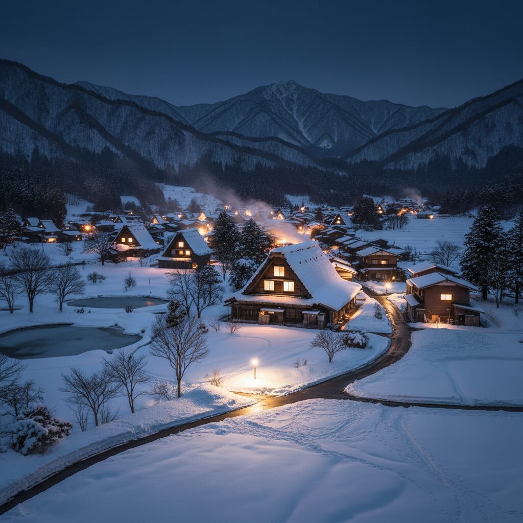 荻町城跡展望台からの眺め